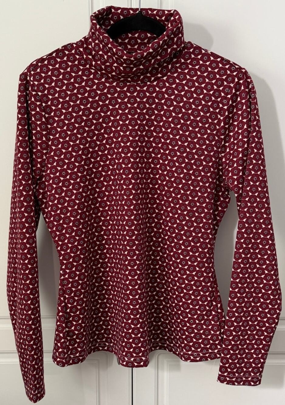 Gabi Fresh + Fashion to Figure Giselle Floral Print Turtleneck Plus Size 0 NWOT